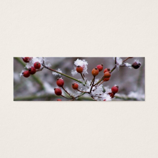 Winter Berries Bookmark (Front)
