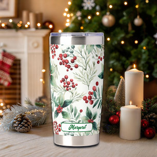 Winter Berries Greenery Winter Insulated Tumbler