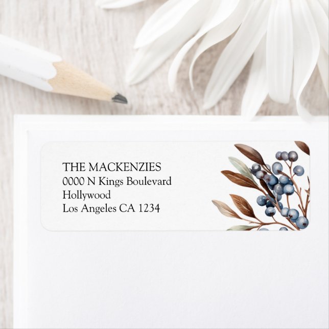 Winter Berries Personalised Christmas (Insitu)