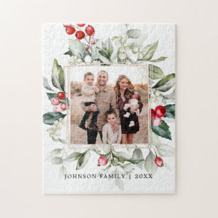 Winter Berry Family Photo Jigsaw Puzzle