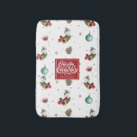 Winter Bird Christmas Tufted Titmouse Personalised Bath Mat<br><div class="desc">Winter Bird Christmas Tufted Titmouse Personalised Bath Mat. Matching Products can be found in Christmas Tufted Titmouse collection.</div>
