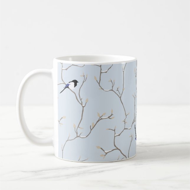Winter BIrds Coffee Mug (Left)