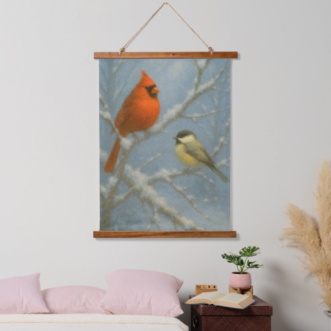 Winter Birds – Life in the Quiet Hanging Tapestry (Bedroom)