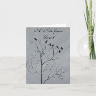 Winter Birds Note Card
