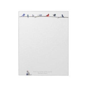 Winter Birds: notepad paper