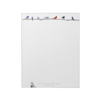 Winter Birds: notepad paper