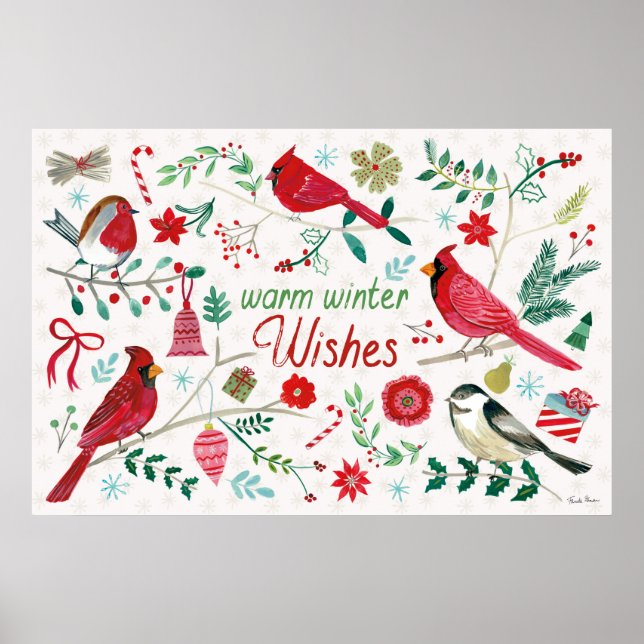 Winter Birds - Warm Wishes Poster (Front)