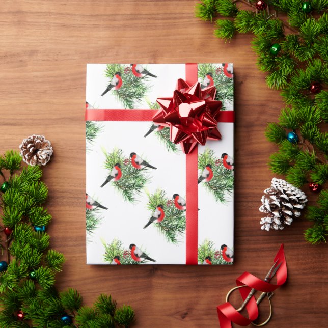 Winter Birds Wrapping Paper (Holiday Gift)