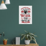 Winter blend hot cocoa bar Christmas word art Poster<br><div class="desc">Winter blend hot cocoa bar Christmas word art Poster</div>