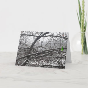 Winter Blessing Holiday Seasons Wishes Card