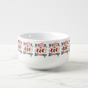 Winter blessing soup mug