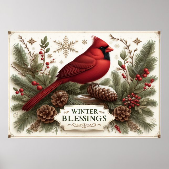 Winter Blessings Poster (Front)