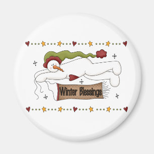 Winter Blessings Tshirts and Gifts Magnet