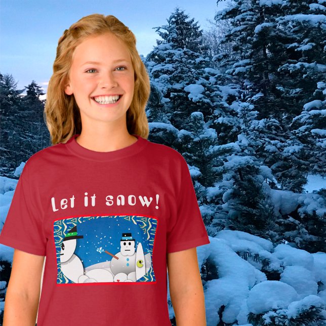 Winter Blizzard Storm Snowman’s Delight T-Shirt (Creator Uploaded)