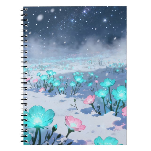 Winter Bloom Spiral Notebook (Front)