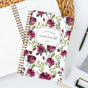 Winter Blooms Personalised Planner