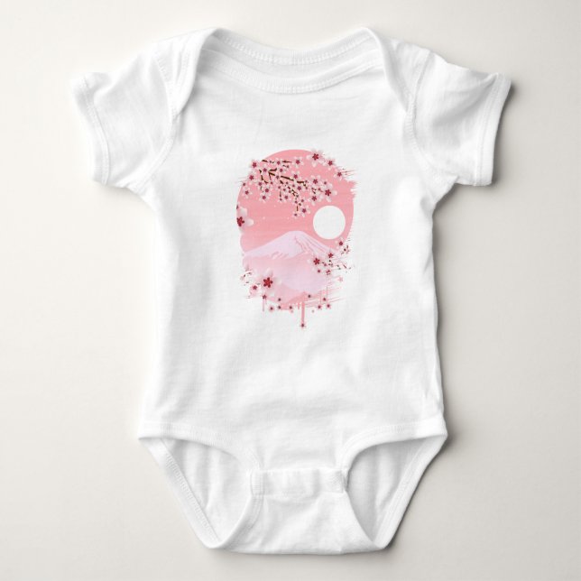Winter Blossom  Baby Bodysuit (Front)