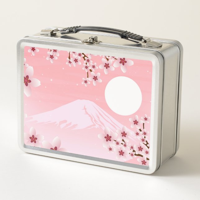 Winter Blossom  Metal Lunch Box (Front)