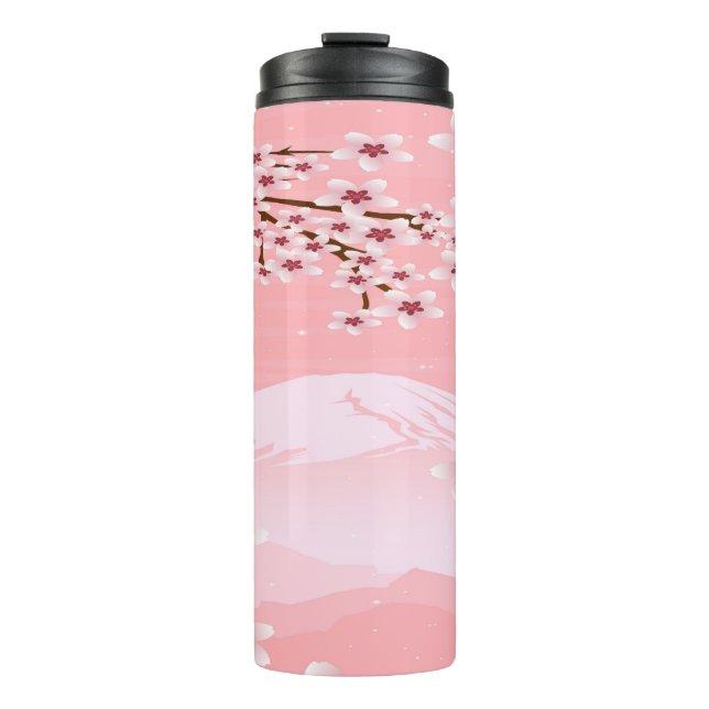 Winter Blossom Thermal Tumbler (Front)