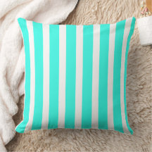 Winter Blue and White Stripes 