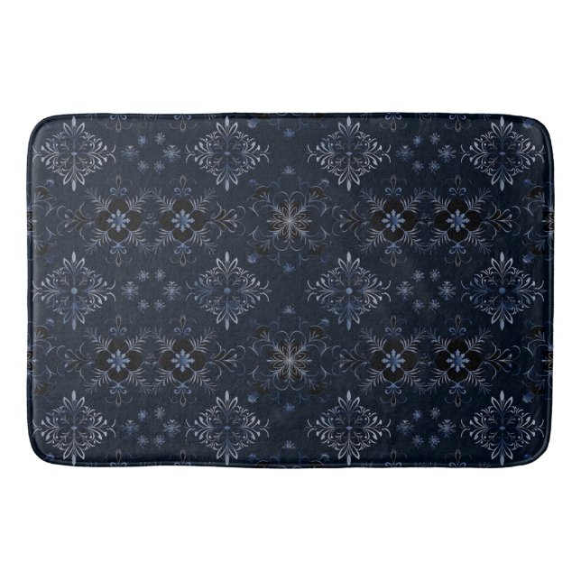 Winter Blue Bath Mat (Front)