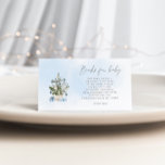 Winter blue Christmas tree books for baby ticket Enclosure Card<br><div class="desc">Winter blue Christmas tree books for baby ticket Enclosure Card
Matching items are available.</div>