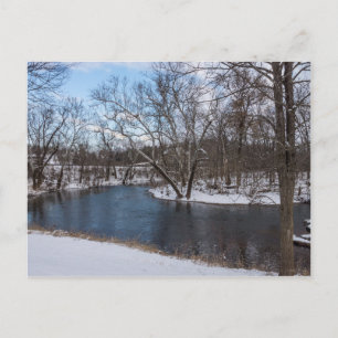 Winter Blue James River Postcard