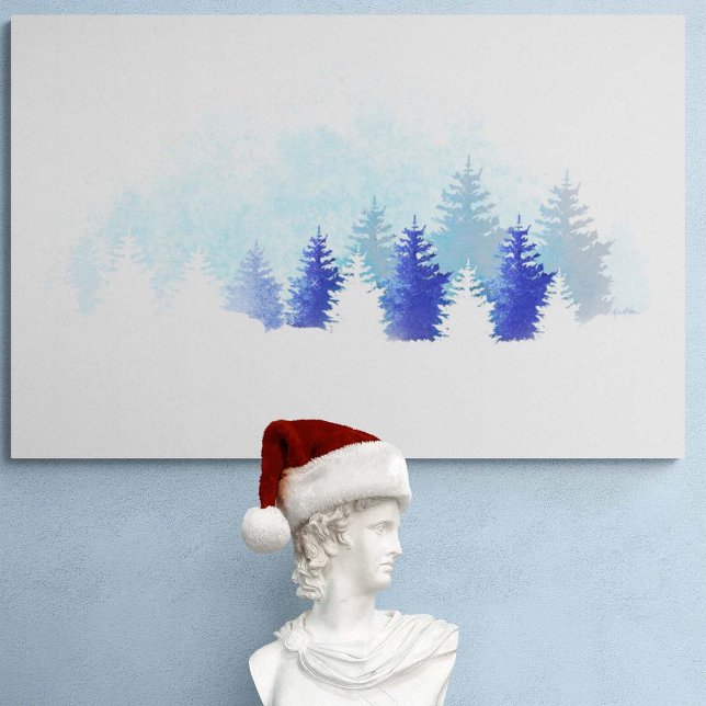 Winter Blue Landscape Canvas Print (Creator Uploaded)
