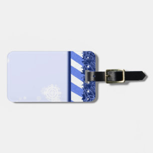 Winter Blue Luggage Tag