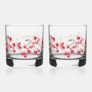 Winter Blueberry Botanical Whiskey Glass