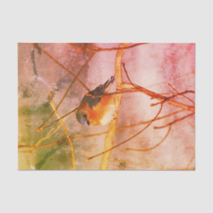 Winter Bluebird Vintage Decoupage  Tissue Paper