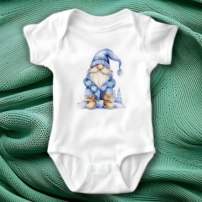 Winter Blues Gnome Baby Bodysuit (Creator Uploaded)