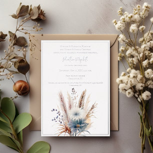 Winter Boho Floral Wedding   White