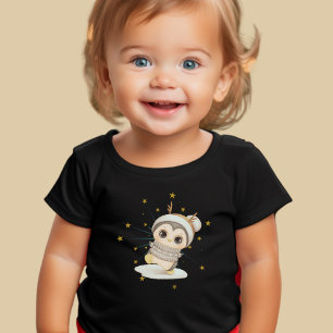 Winter Boho Penguin With Stars Toddler T-shirt