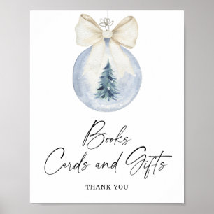Winter BOOKS CARDS AND GIFTS Poster