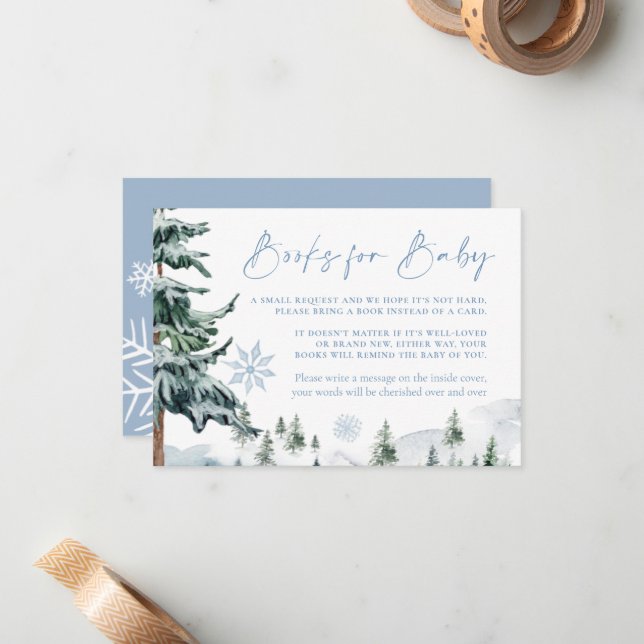  Winter Books for Baby Card  (Front/Back In Situ)