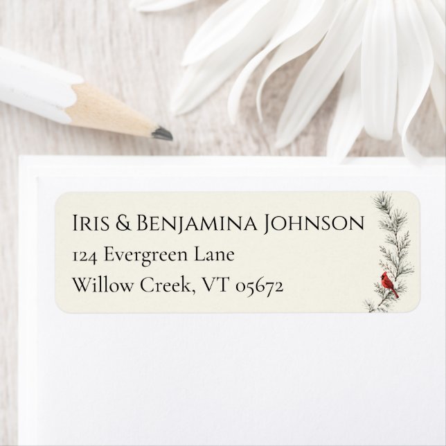 Winter Botanica Cardinal Elegant Minimalist (Insitu)