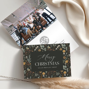 Winter Botanical Business or Corporate Holiday Card