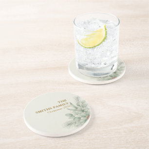 Winter Botanical Family Name   Eucalyptus Sage Coaster
