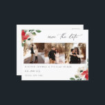 Winter Botanical Floral Photo Postcard<br><div class="desc">Elegant Winter Watercolor Botanical Floral,  Wedding Photo Save The Date Card Postcard.</div>