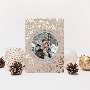 Winter Botanical Photo Rose Gold