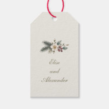 Winter Botanical Watercolor Floral Wedding