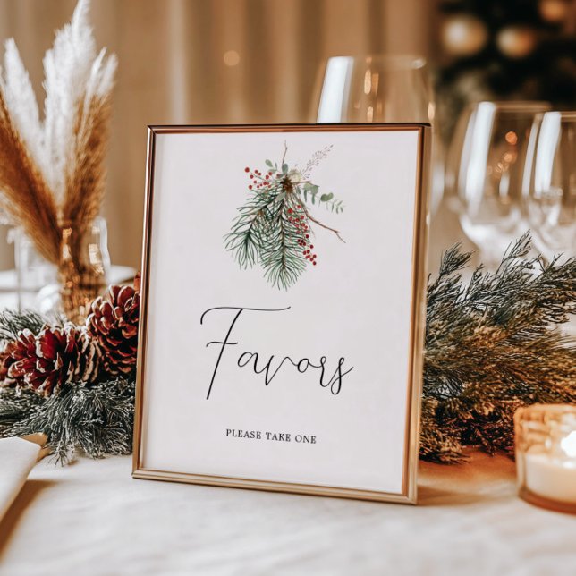 Winter Botanical Wedding Favours Poster (Creator Uploaded)