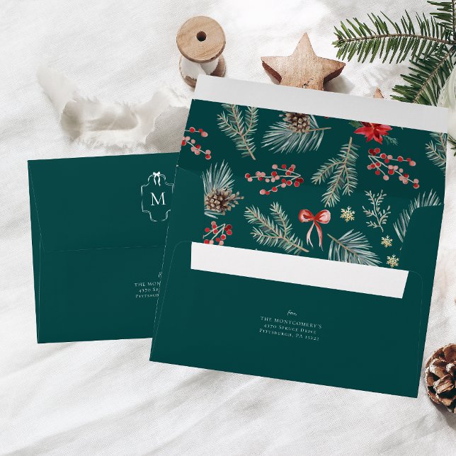 Winter Botanicals Coquette Bow | Christmas  Envelope (Creator Uploaded)