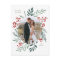 Winter Botanicals Elegant Married Holiday Photo