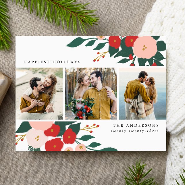 Winter Botanicals | Holiday Photo Postcard (Creator Uploaded)