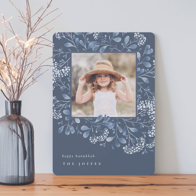 Winter Bouquet | Hanukkah Photo Holiday Card (Creator Uploaded)