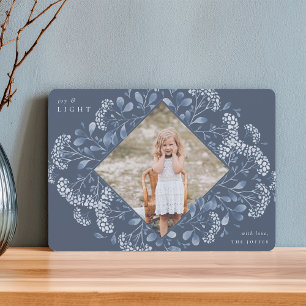 Winter Bouquet   Hanukkah Photo Holiday Card