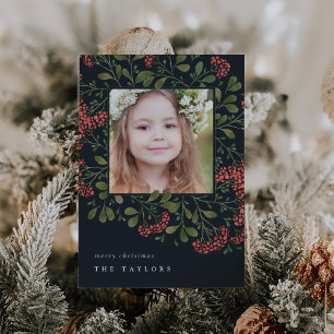 Winter Bouquet   Holiday Photo Card