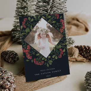 Winter Bouquet   Holiday Photo Card